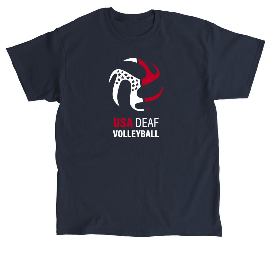 Navy Vertical USADVB Logo&nbsp;, a Navy Classic Unisex Tee
