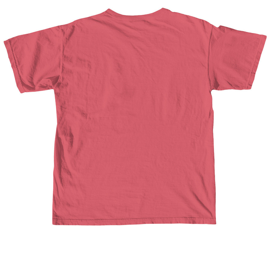 Cardinal Jersey, a Crimson Comfort Colors Unisex Tee (back-view)