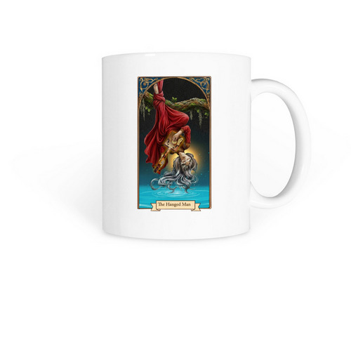 Card No. 12 - Major Arcana Mug Collection, a White Coffee Mug