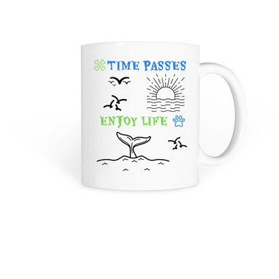 Enjoy Life 4, a White Coffee Mug