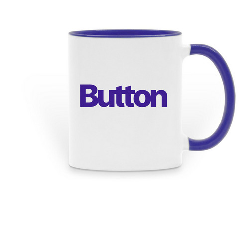 Button Mug, a Dark Blue Two-Tone Ceramic Mug