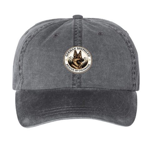 GSROC Hats, a Black Printed Pigment Dye Baseball Cap