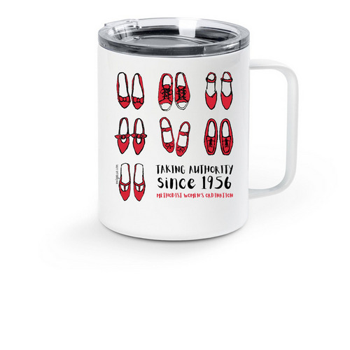 Taking Authority mug, a White Stainless Steel Travel Mug