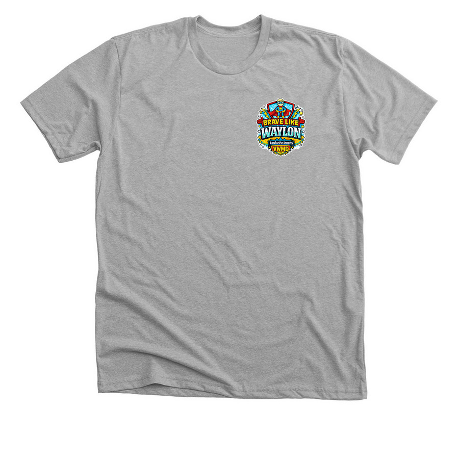 Waylon's Journey to a Miracle, a Athletic Heather Premium Unisex Tee