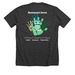 Montessori Acres - Outside the Classroom, a Dark Grey Heather Premium Unisex Tee (back-view)
