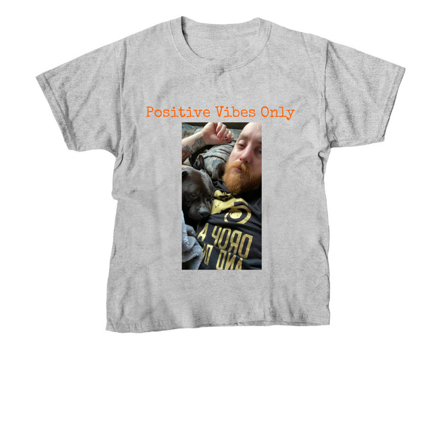 Positive Vibes Only&nbsp;, a Sport Grey Youth Unisex Tee