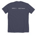 1A: A Show for a Changing America, a Heather Midnight Navy Premium Unisex Tee (back-view)