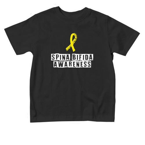 Spina Bifida - We Have Your Back (Toddler), a Black Toddler Tee