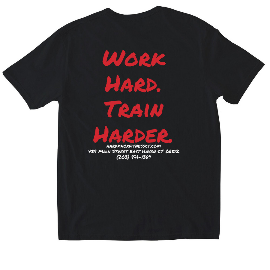 Hard Knox Fitness, a Black Softstyle Cotton Tee (back-view)