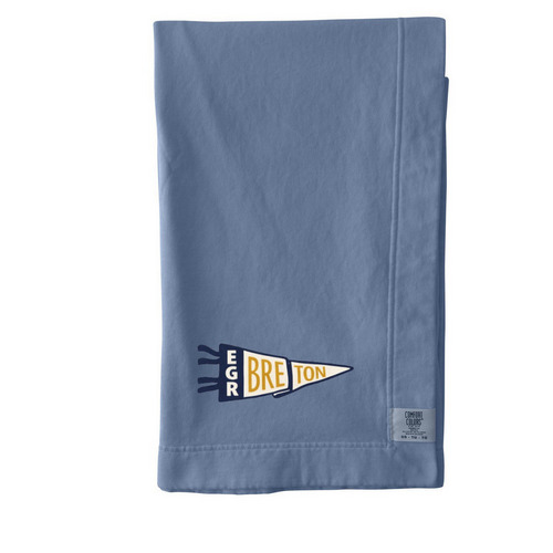Breton Blanket, a Blue Jean Comfort Colors Blanket