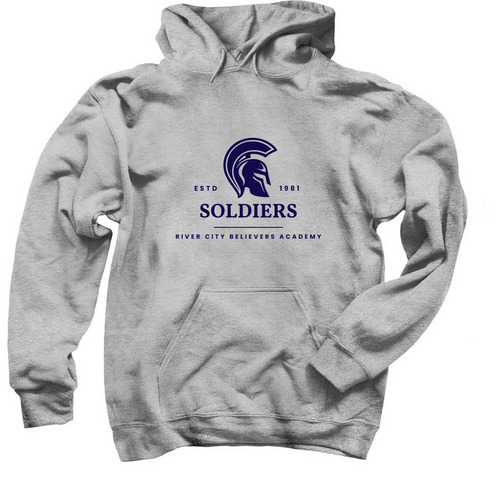 Soldiers Hoodie, a Sport Grey Pullover Hoodie
