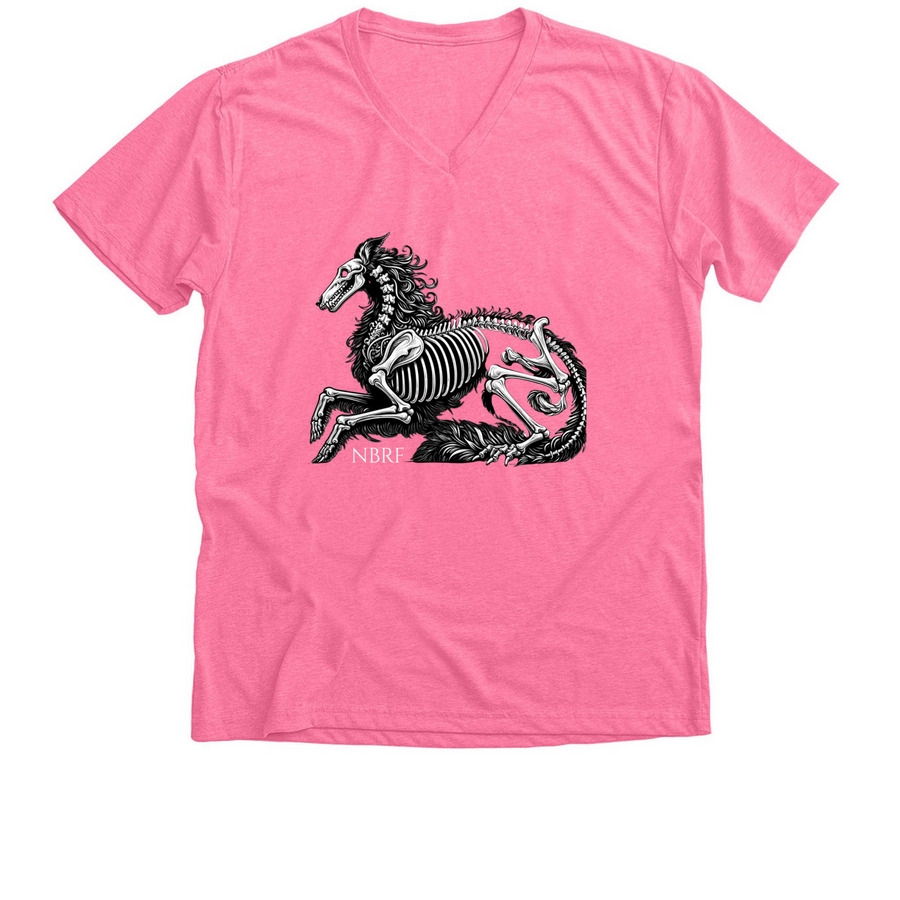 Borzoi Life Halloween, a Neon Pink Premium V-Neck Tee