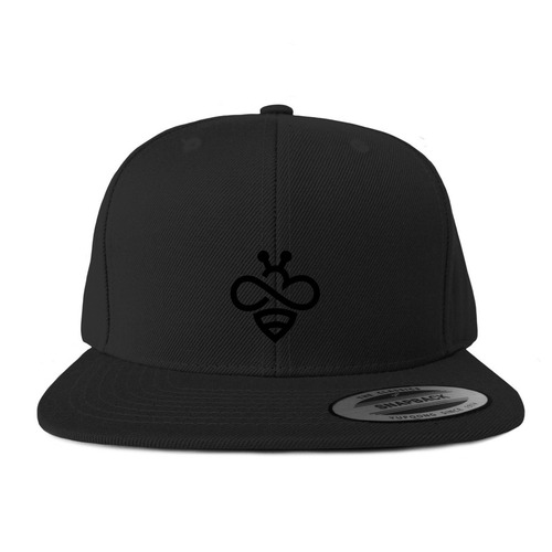 Black Infinibee Hat, a Black Snapback Hat