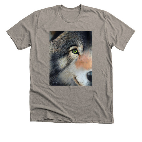 Gaze Of The Wolf, a Heather Stone Premium Unisex Tee