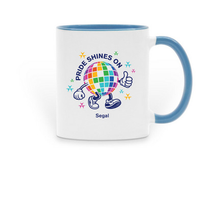 Pride@Segal 2026 Mug, a Light Blue Two-Tone Ceramic Mug