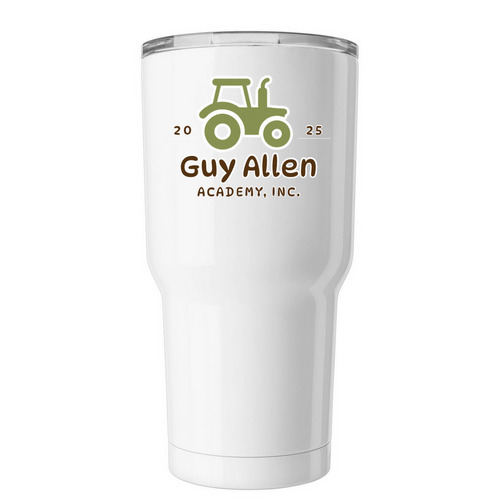 Guy Allen Tumbler, a White Insulated Tumbler