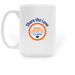 The Logo Mug, a White Large Coffee Mug (back-view)
