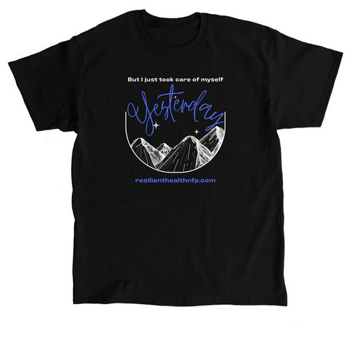 Took care of myself yesterday, a Black Classic Unisex Tee