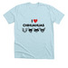 I Heart Chihuahuas Fundraiser, a Heather Ice Blue Premium Unisex Tee