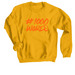 #1000 Words Golden Sweatshirt, a Gold Crewneck Sweatshirt