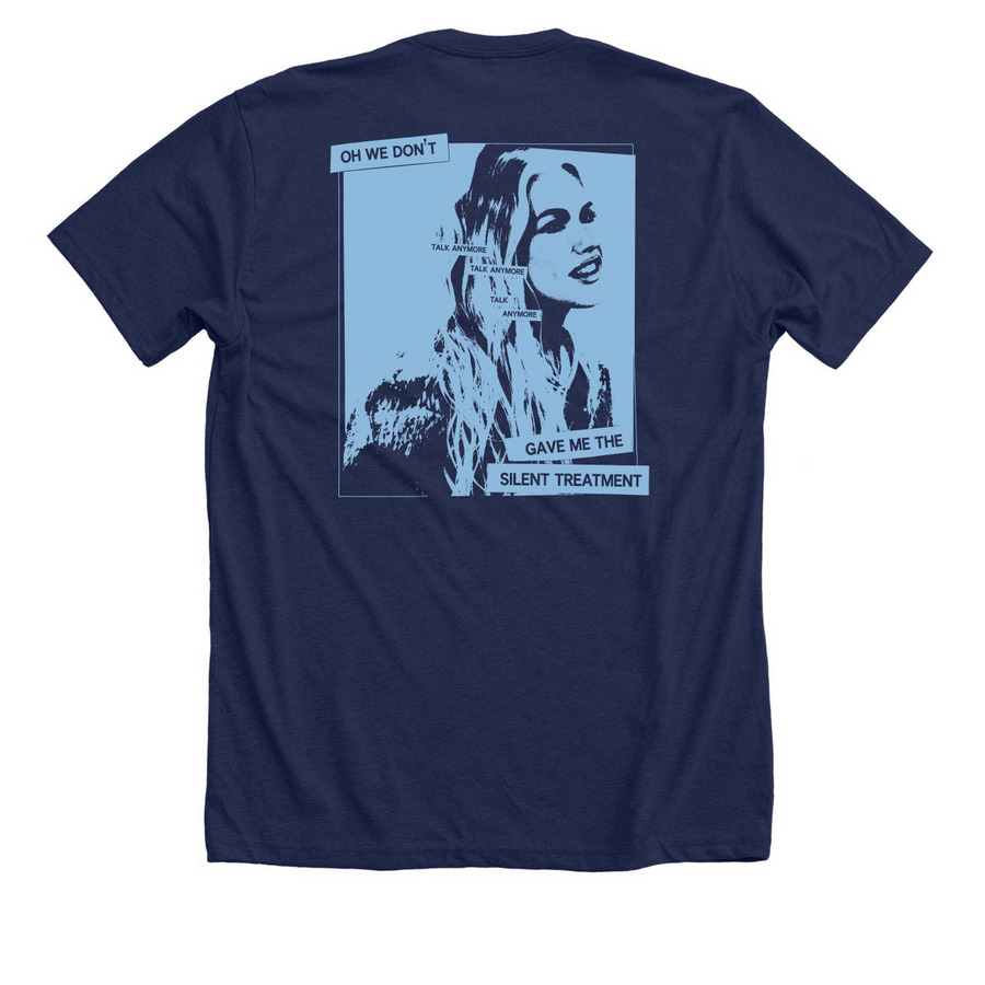 Freya Skye Hollister Merch, a Solid Navy Blend Premium Unisex Tee (back-view)