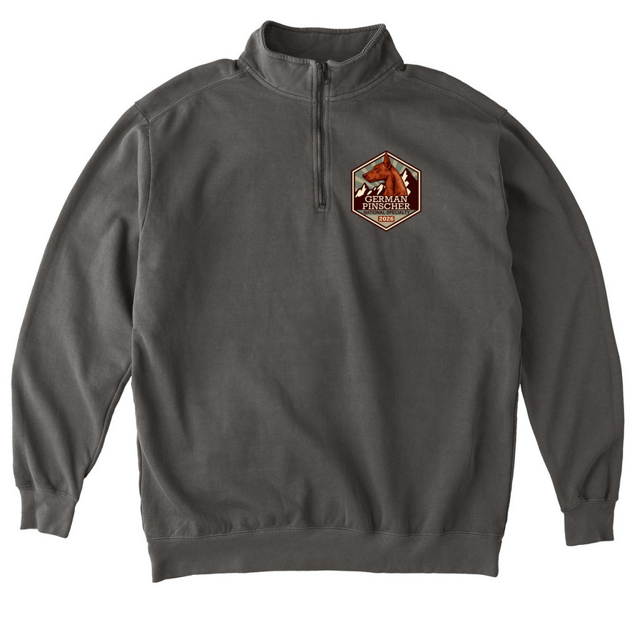 2026 GPCA National Zip Hoodies & Sweats, a Pepper Comfort Colors Quarter Zip Pullover