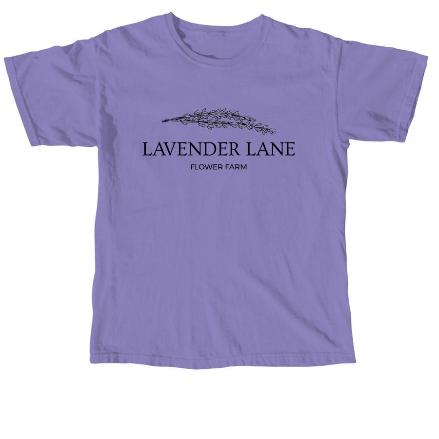 Lavender Lane Flower Farm&nbsp;, a Violet Comfort Colors Unisex Tee