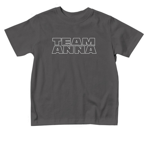 Team Anna - Toddler Shirt, a Charcoal Toddler Tee