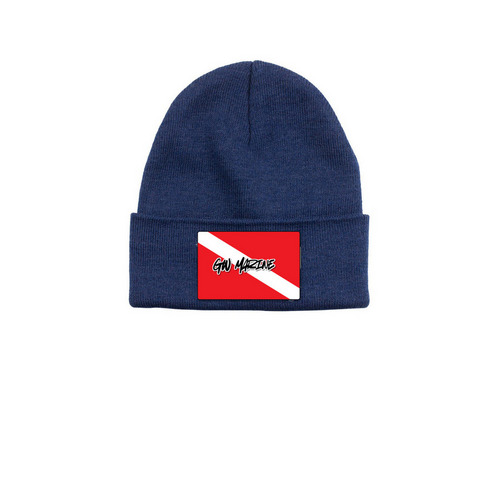 GW Dive Cap, a Azure Printed Base Camp Beanie
