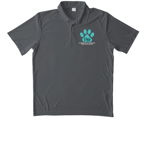Staff Polo, a Iron Grey Unisex Performance Polo