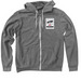 The Escort, a Deep Heather Zip Up Hoodie
