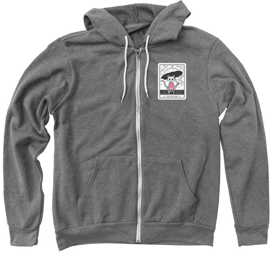 The Escort, a Deep Heather Zip Up Hoodie