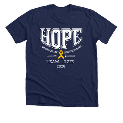 Team Tuzie 2026, a Solid Navy Blend Premium Unisex Tee