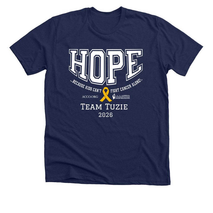 Team Tuzie 2026, a Solid Navy Blend Premium Unisex Tee