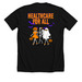 3 Divas, a Solid Black Blend Premium Unisex Tee (back-view)