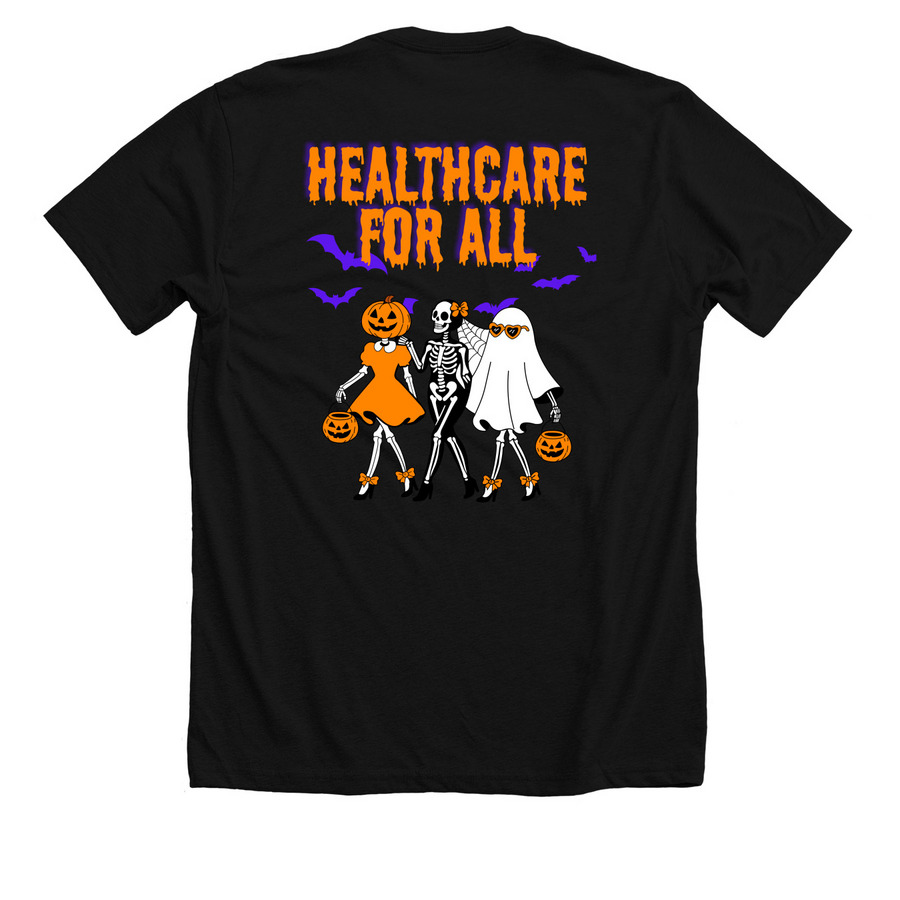 3 Divas, a Solid Black Blend Premium Unisex Tee (back-view)