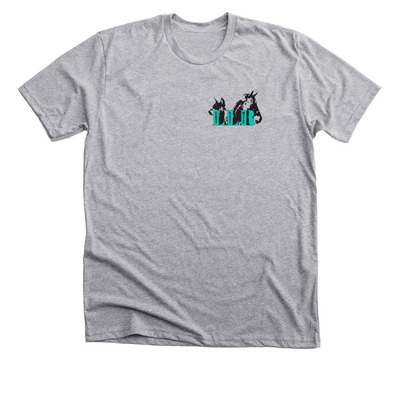 We Back Blue, a Athletic Heather Premium Unisex Tee