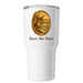 Coalition to Save Catalina Island Deer, a White Insulated Tumbler