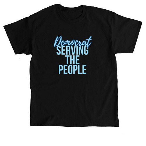 Democrats Serve!, a Black Classic Unisex Tee