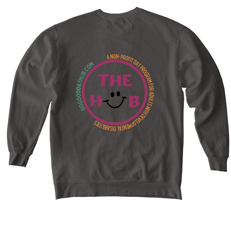 Radically Inclusive&nbsp;, a Pepper Comfort Colors Crewneck Sweatshirt (back-view)