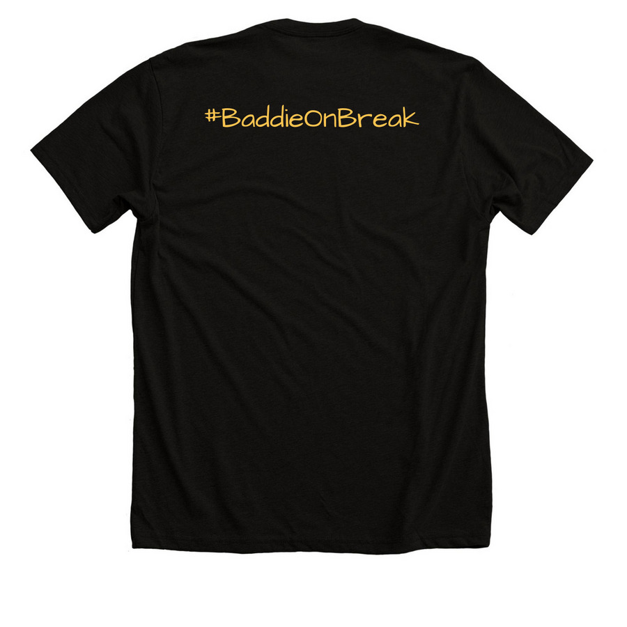 Healing Girl Era, a Solid Black Blend Premium Unisex Tee (back-view)