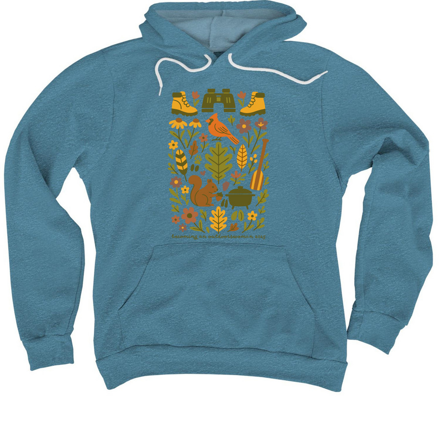 BOW 2025:&nbsp;Nature is Calling, a Heather Deep Teal Premium Pullover Hoodie
