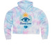 Ekona Love Swag, a Cotton Candy Women?s Tie Dye Cropped Hoodie