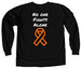 Courtney's Crew, a Black Comfort Colors Long Sleeve Tee (back-view)