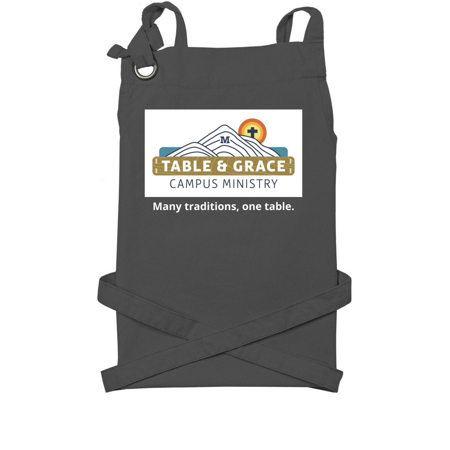Aprons, a Dark Grey Cotton Canvas Pocket Apron