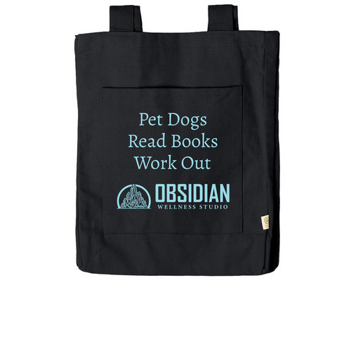 Obsidian bags, a Black Reclaimist Everywhere Tote Bag