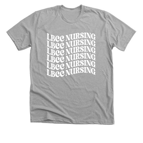 LBCC&nbsp;Future Nurse Wave&nbsp;, a Athletic Heather Premium Unisex Tee