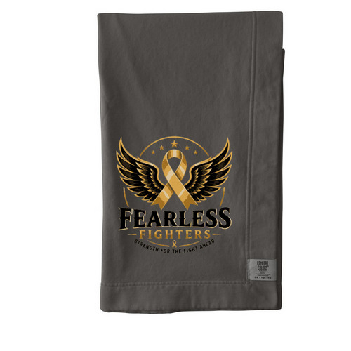 Fearless Fighters Comfort, a Pepper Comfort Colors Blanket