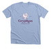OG logo- purple, a Heather Baby Blue Premium Unisex Tee
