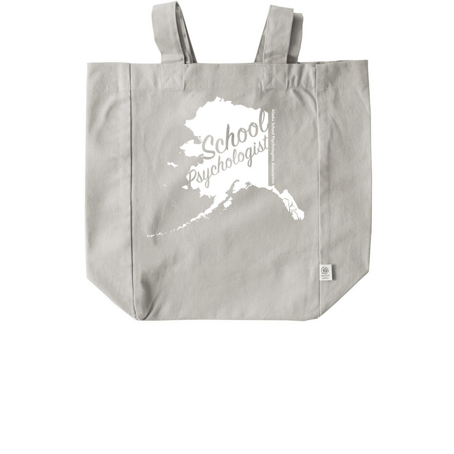 State Logo Tote, a Natural Recycled Cotton Tote Bag